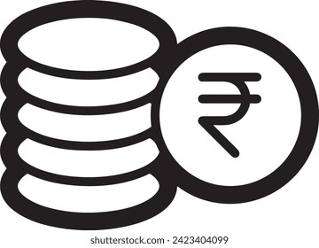 Money icon symbol vector image. Illustration of the currency design image