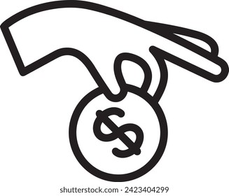 Geldsymbol, Vektorbild. Illustration des Devisendesign-Bildes