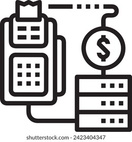 Imagen vectorial del símbolo del dinero. Ilustración de la imagen de diseño de moneda