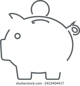 Imagen vectorial del símbolo del dinero. Ilustración de la imagen de diseño de moneda
