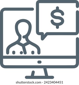 Money icon symbol vector image. Illustration of the currency design image