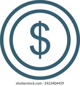 Money icon symbol vector image. Illustration of the currency design image