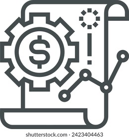 Money icon symbol vector image. Illustration of the currency design image