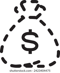 Money icon symbol vector image. Illustration of the currency design image