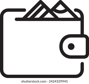 Money icon symbol vector image. Illustration of the currency design image