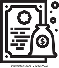 Money icon symbol vector image. Illustration of the currency design image