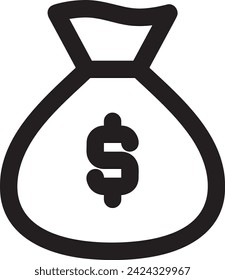 Money icon symbol vector image. Illustration of the currency design image