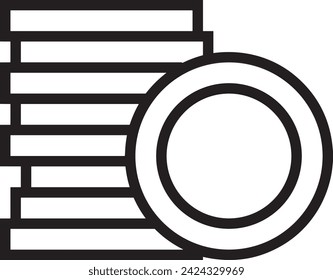 Money icon symbol vector image. Illustration of the currency design image