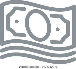 Geld-Symbol-Symbol-Vektor-Bild. Abbildung des Währungsentwurfsbilds