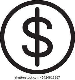 Money icon symbol vector image. Illustration of the currency design image