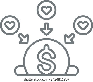 Money icon symbol vector image. Illustration of the currency design image
