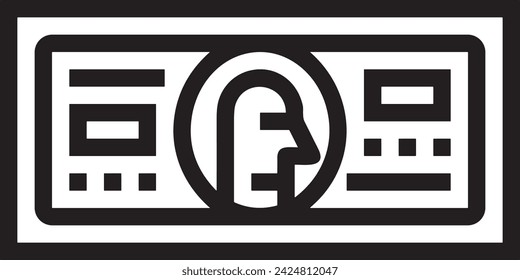 Money icon symbol vector image. Illustration of the currency design image
