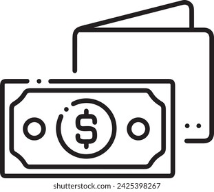 Money icon symbol vector image. Illustration of the currency design image