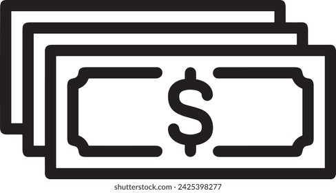 Money icon symbol vector image. Illustration of the currency design image