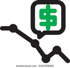 Money icon symbol vector image. Illustration of the currency design image