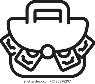 Money icon symbol vector image. Illustration of the currency design image