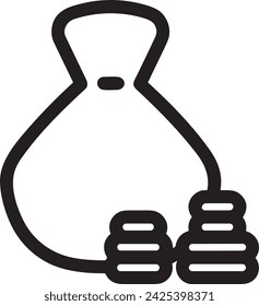 Money icon symbol vector image. Illustration of the currency design image