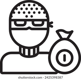 Imagen vectorial del símbolo del icono del dinero. Ilustración de la imagen de diseño de moneda