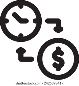 Geld-Symbol-Symbol-Vektor-Bild. Abbildung des Währungsentwurfsbilds