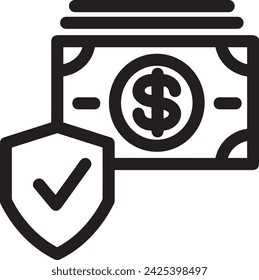 Money icon symbol vector image. Illustration of the currency design image