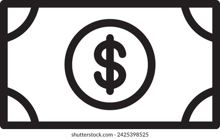 Money icon symbol vector image. Illustration of the currency design image