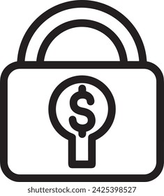 Imagen vectorial del símbolo del icono del dinero. Ilustración de la imagen de diseño de moneda
