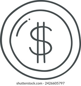 Geld-Symbol-Symbol-Vektor-Bild. Abbildung des Währungsentwurfsbilds