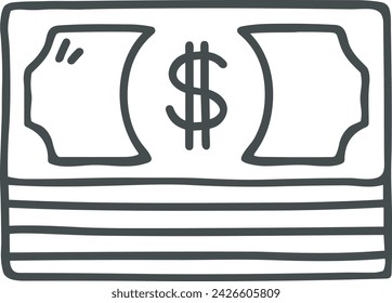 Money icon symbol vector image. Illustration of the currency design image