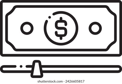 Money icon symbol vector image. Illustration of the currency design image