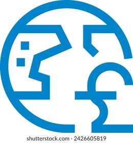 Money icon symbol vector image. Illustration of the currency design image
