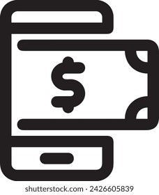 Money icon symbol vector image. Illustration of the currency design image