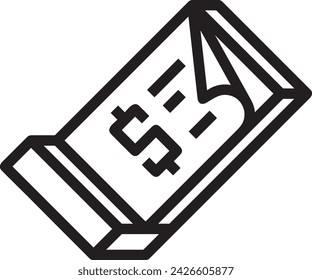 Imagen vectorial del símbolo del icono del dinero. Ilustración de la imagen de diseño de moneda