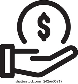 Money icon symbol vector image. Illustration of the currency design image