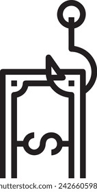 Imagen vectorial del símbolo del icono del dinero. Ilustración de la imagen de diseño de moneda