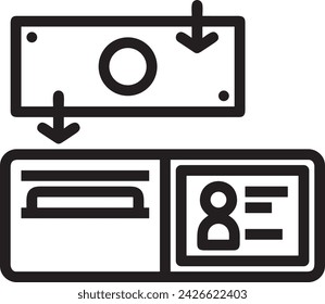 Money icon symbol vector image. Illustration of the currency design image