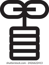 Imagen vectorial del símbolo del icono del dinero. Ilustración de la imagen de diseño de moneda