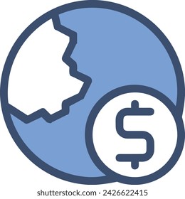 Money icon symbol vector image. Illustration of the currency design image