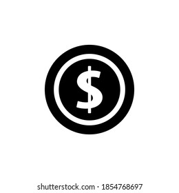 Money icon symbol vector on white background.
