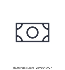 money icon symbol vector sign isolated on white background illustration for graphic and web design