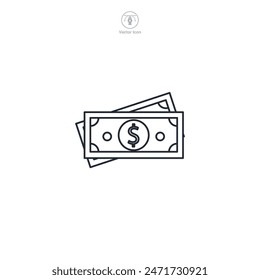 Money Icon theme symbol vector illustration isolated on white background