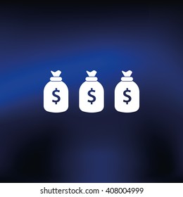 Money icon with three bags.