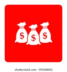 Money icon with three bags.
