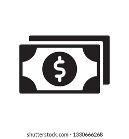 Money icon in trendy flat style design. Vector graphic illustration. Vector file. EPS 10.