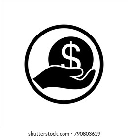Money icon in trendy flat style isolated on background. Money icon page symbol for your web site design Clock icon logo, app, UI. Money icon Vector illustration, EPS10.