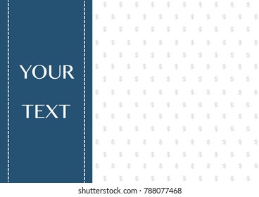 Money icon U.S.dollar design, business template background.