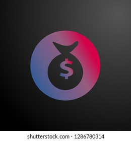 money, icon for user interface, vector