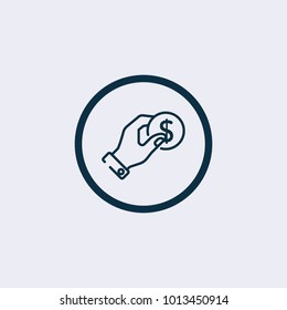 Money icon vector