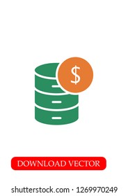 Money icon, Vector