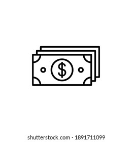 Money icon vector. Money vector icon. 