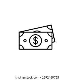 Money icon vector. Money vector icon. 